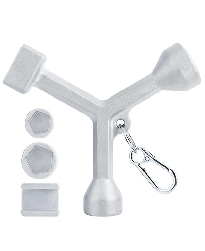 Xdovet 304 Stainless Steel Meter Curb Box Key Wrench Pentagon Bolts Pit Cover Water Valve Shut Off Tool