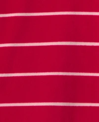 Carters Baby Boys' Moose Striped 2-Way Zip Dream Plush Snug-Fit Footed Pajama