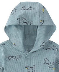 Carters Baby Boys' Dog Thermal Long-Sleeve Bodysuit and Pants, 2-Piece Set