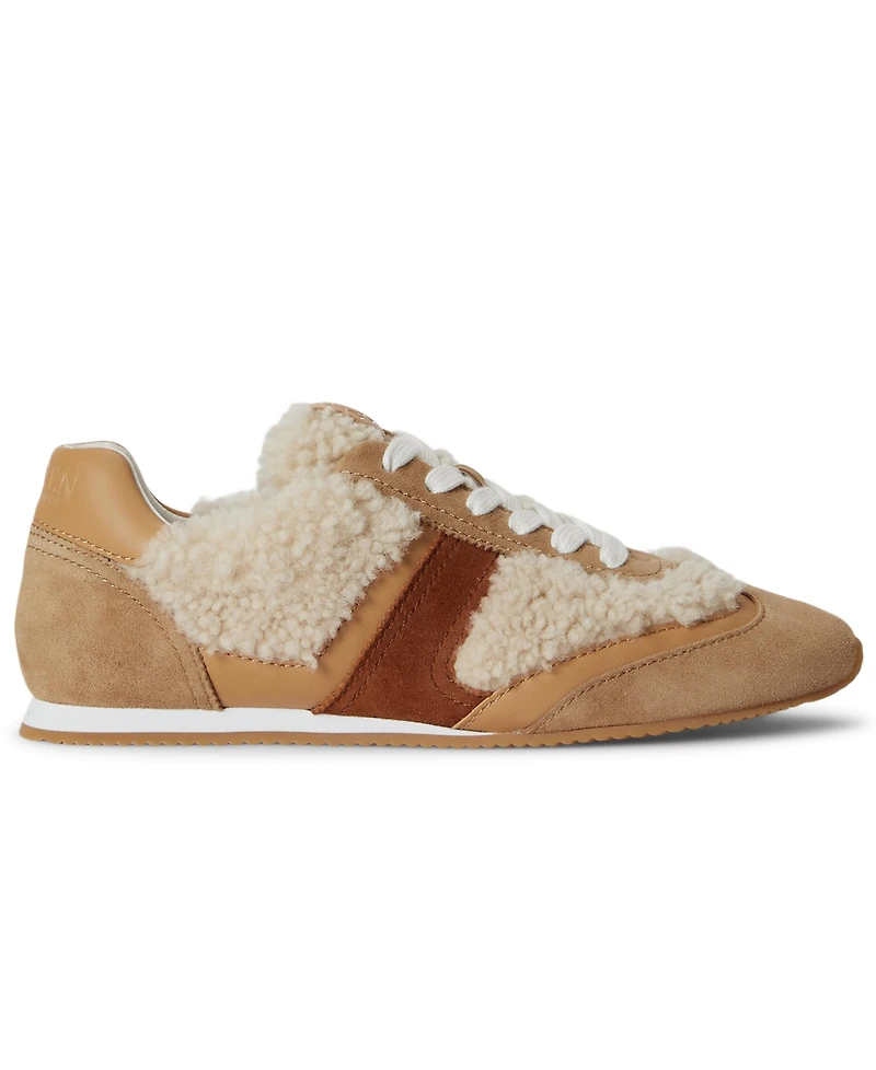 Lauren Ralph Women's Dani Low Profile Shearling Sneakers