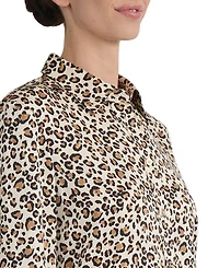 Jones New York Women's Utility Collared Long-Sleeve Blouse with Pockets