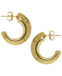 Macy's Sculptured Large Ram Horn Hoop Earrings in 14k Yellow Gold