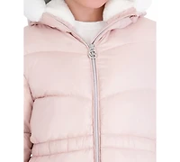 Michael Kors Toddler Girls' 2T-5T Peplum Heavy Weight Puffer Jacket