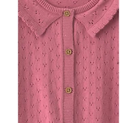 Carter's Baby Girls' Pointelle Long-Sleeve Jumpsuit