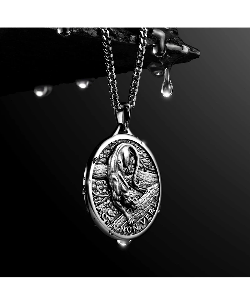 Vincero Men's Panther Pendant - Sterling Silver Necklace