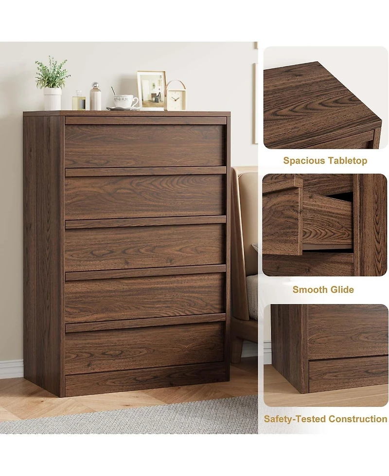 homfan 5-Drawer Dresser