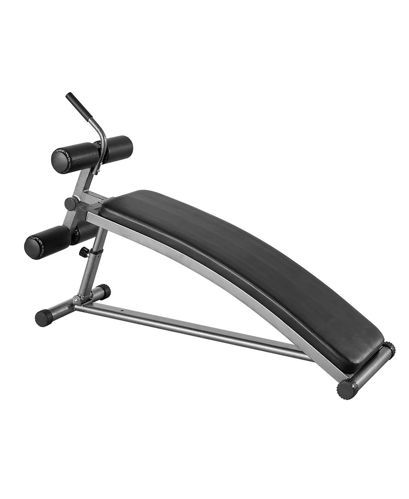 Hongge Curved Decline Sit Up Ab Bench with Reverse Crunch Handle