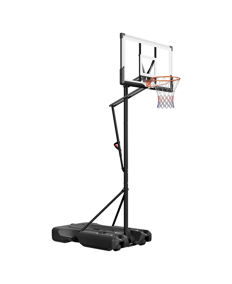 Hongge Portable Basketball Hoop System with 54 in Pc Backboard