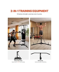 Hongge Heavy Duty Two-in-One Punching Bag Stand with Pull Up Bar