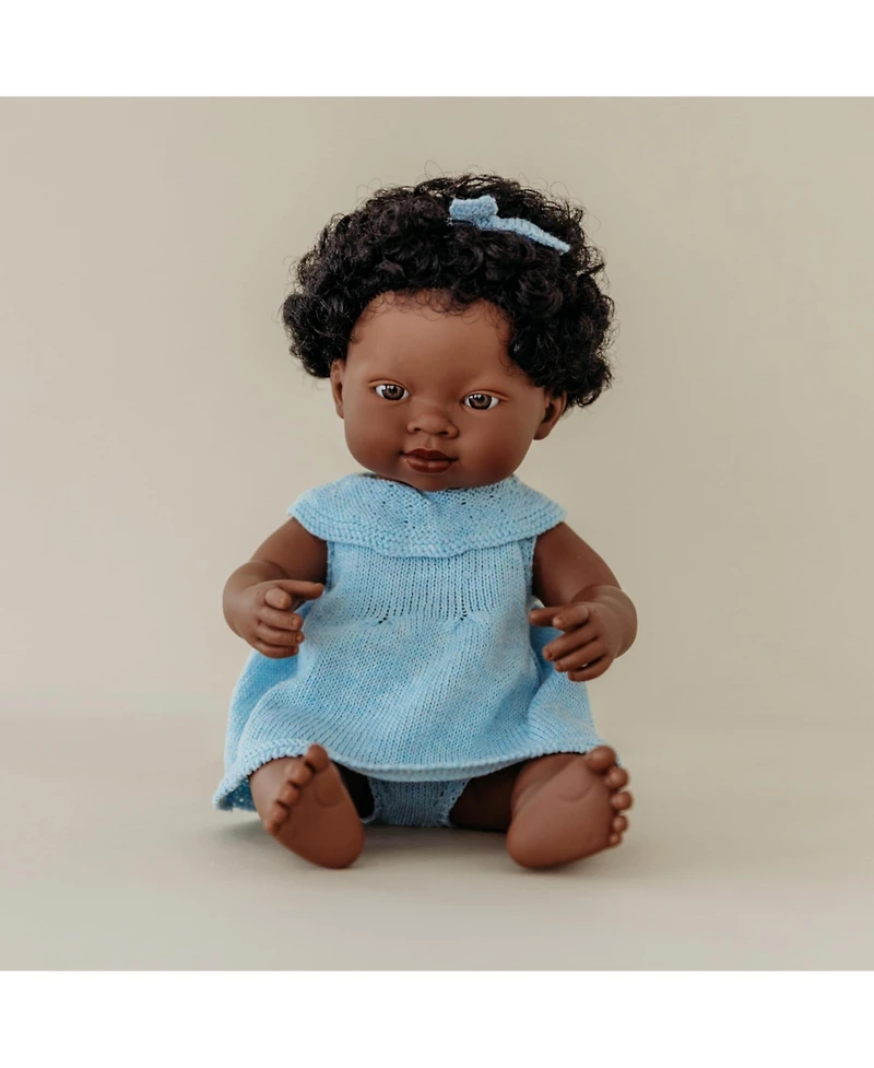 Miniland Baby Girl Anatomically Correct Articulated 15" Baby Doll, Ages 10 Months+