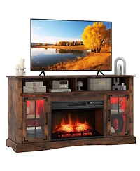 Sugift Fireplace Tv Stand with Remote Control and Thermostat for TVs Up to 50 in