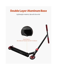 Hongge Pro Freestyle Stunt Scooter with Double Layer Aluminum Deck