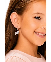 Chanteur Kids Llama Hypoallergenic Earrings for Girls with Sterling Silver Leverbacks