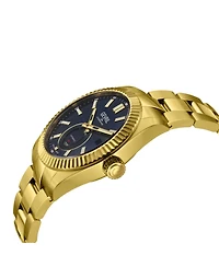 Gevril Men's Swiss Made West Village Swiss Automatic Ip Gold Stainless Steel Bracelet Watch