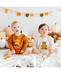 Sweet Wink Baby Boys Pumpkin Long Sleeve Romper