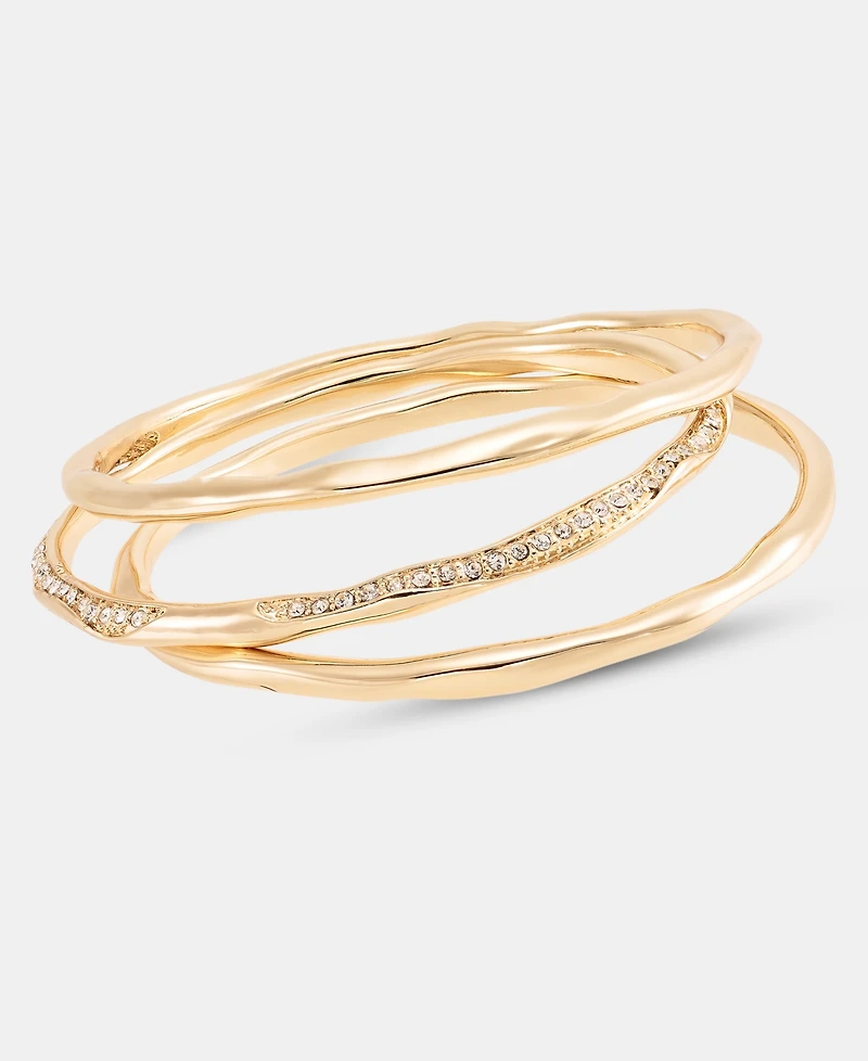 Style & Co Glass Crystal Triple Bangle Bracelet, Macy's Exclusive