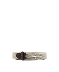 Mango Men's Braided Leather Belt