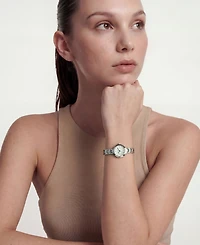 Adornia Women's Silver Florence White Face Watch