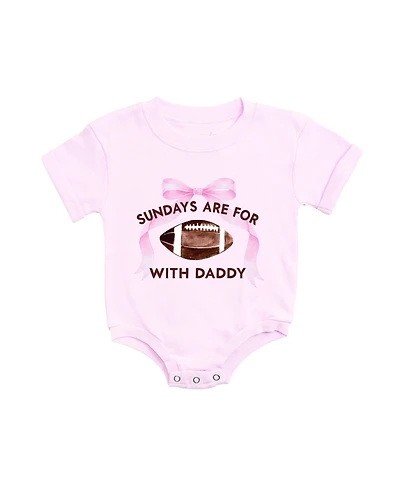 Sweet Wink Baby Girls (0-18) Sundays Are For Football Short Sleeve Romper