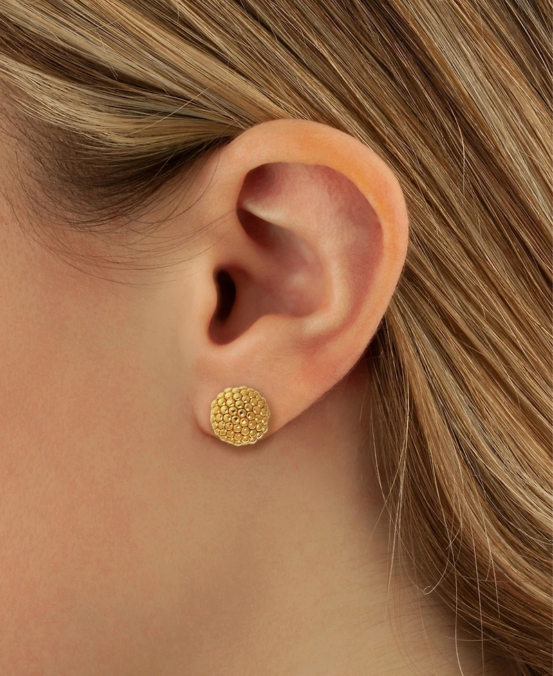 Macy's Beaded Stud Earrings in 14k Yellow Gold