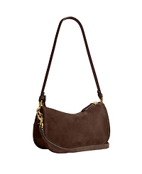 Coach Waverly Small Suede Shoulder Bag