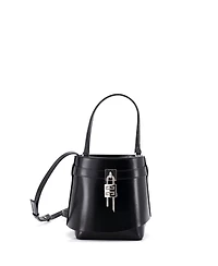 Pre-Owned Givenchy Gv Shark Lock Bucket Bag Leather
