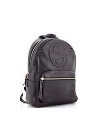 Pre-Owned Gucci Soho Chain Backpack Leather