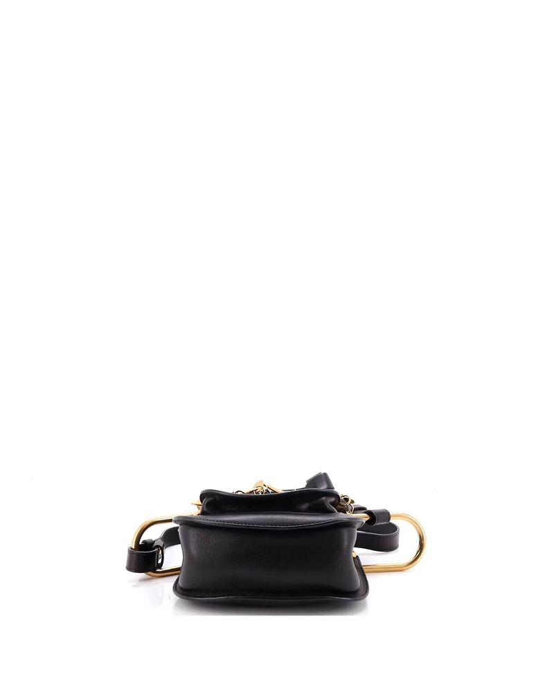 Pre-Owned Chloe Mini Charm Hudson Bag Leather