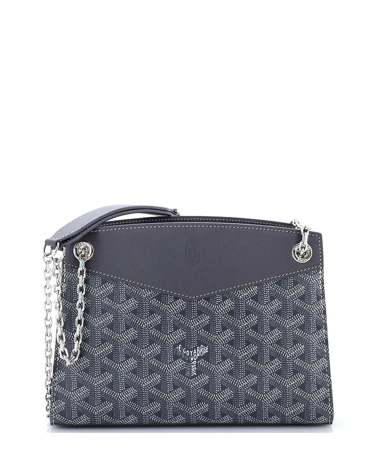 Pre-Owned Goyard Mini Structured Rouette Chain Shoulder Bag Coated Canvas