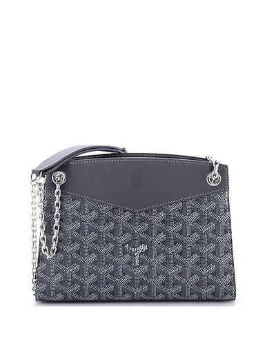 Pre-Owned Goyard Mini Structured Rouette Chain Shoulder Bag Coated Canvas