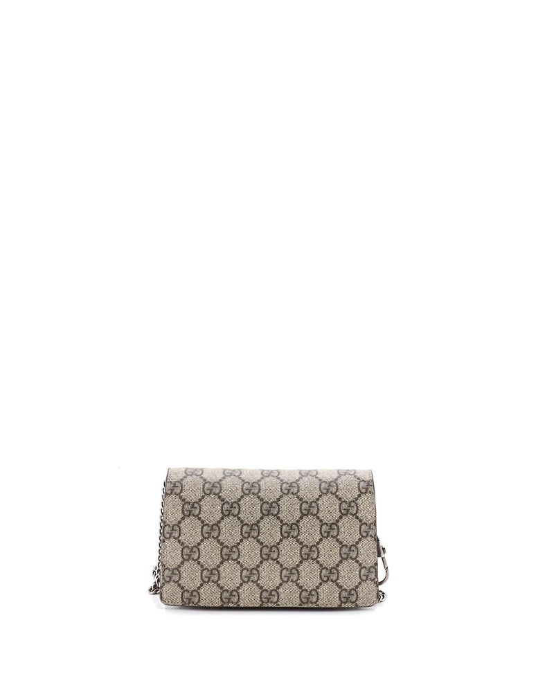Pre-Owned Gucci Super Mini Dionysus Bag Gg Coated Canvas