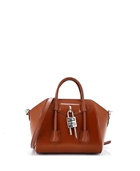 Pre-Owned Givenchy Mini Antigona Lock Bag Leather