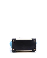 Pre-Owned Celine Micro Luggage Bag Canvas and Leather