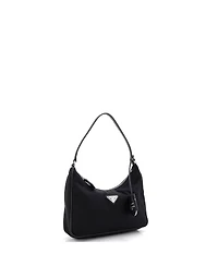 Pre-Owned Prada Mini Re-Edition 2005 Hobo Tessuto with Saffiano Leather