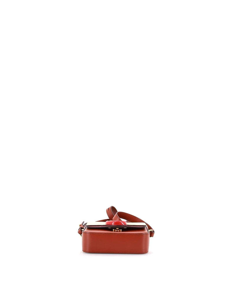 Pre-Owned Chloe Mini C Flap Bag Leather