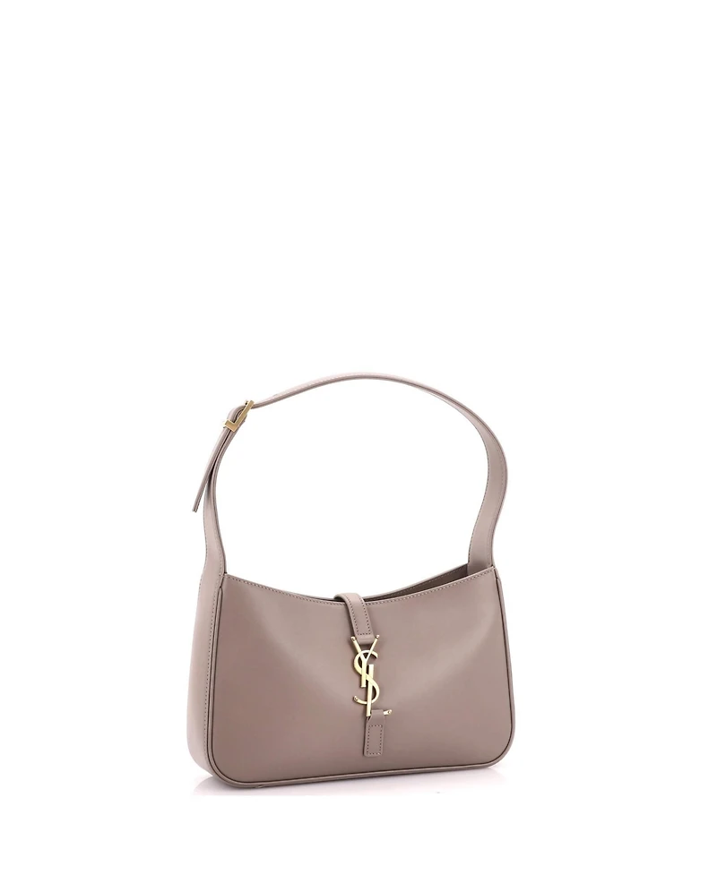 Pre-Owned Saint Laurent Small Le 5 a 7 Hobo Leather