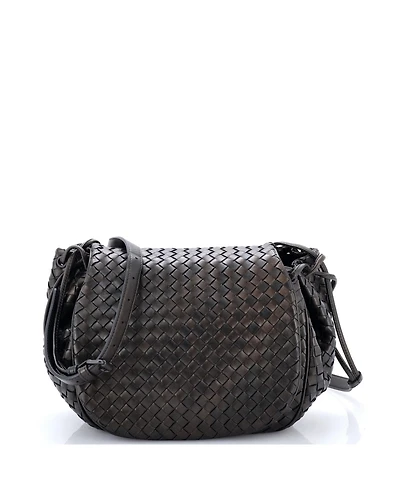 Pre-Owned Bottega Veneta Small Flap Messenger Bag Intrecciato Nappa
