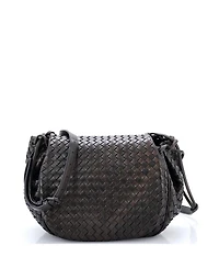 Pre-Owned Bottega Veneta Small Flap Messenger Bag Intrecciato Nappa