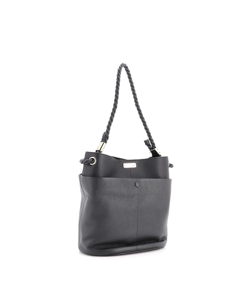Pre-Owned Chloe Braided Handle Key Bucket Bag Leather