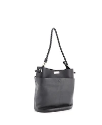 Pre-Owned Chloe Braided Handle Key Bucket Bag Leather