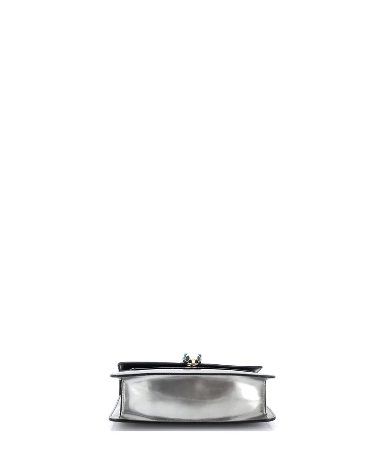 Pre-Owned Bvlgari Small Serpenti Forever Shoulder Bag Metallic Leather
