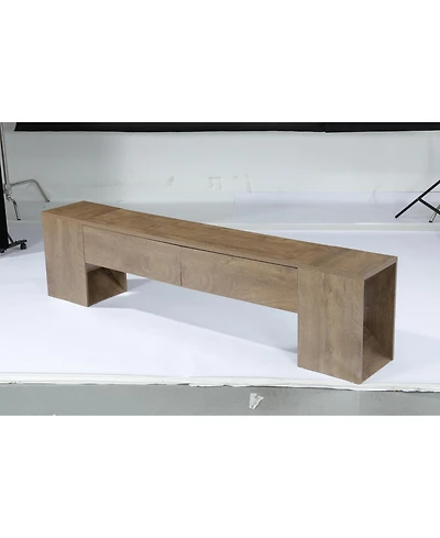 Tribesigns Tv Stand, Farmhouse Entertainment Center with Storage