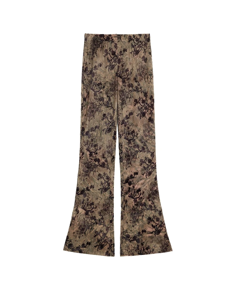 Desigual Women's Flocked Long Trousers