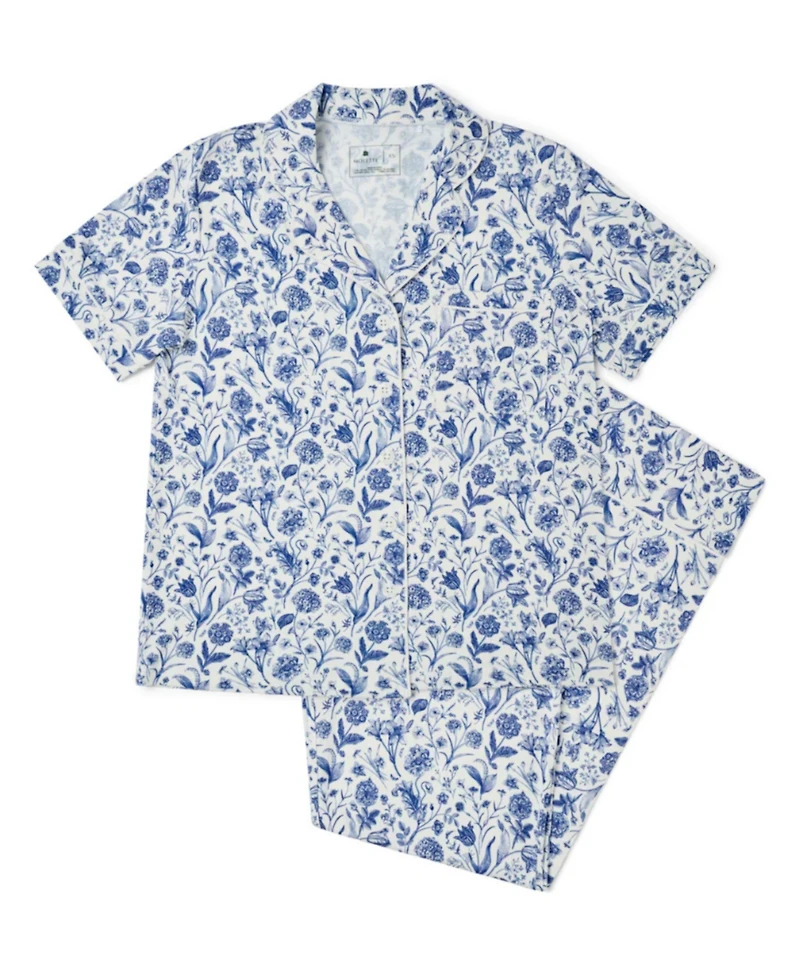 Motette Women's Porcelain Vine Bamboo Pajama Set