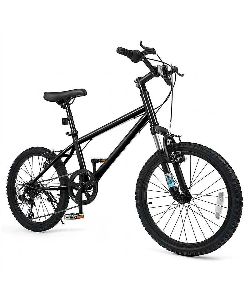Sugift 20" Kids' Mountain Bike with 6-Speed and Front Suspension Fork, Ages 8+