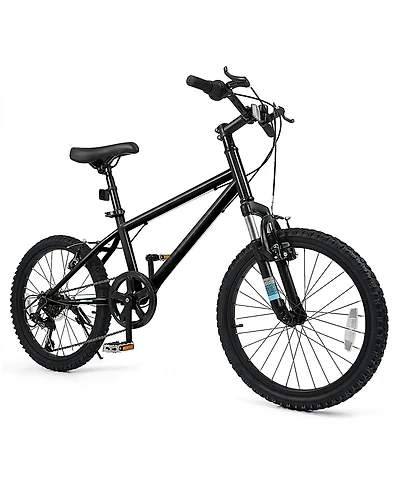 Sugift 20" Kids' Mountain Bike with 6-Speed and Front Suspension Fork, Ages 8+