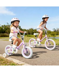 Sugift 16" Adjustable Kids Bike with Dual Brake System, Ages 4-8