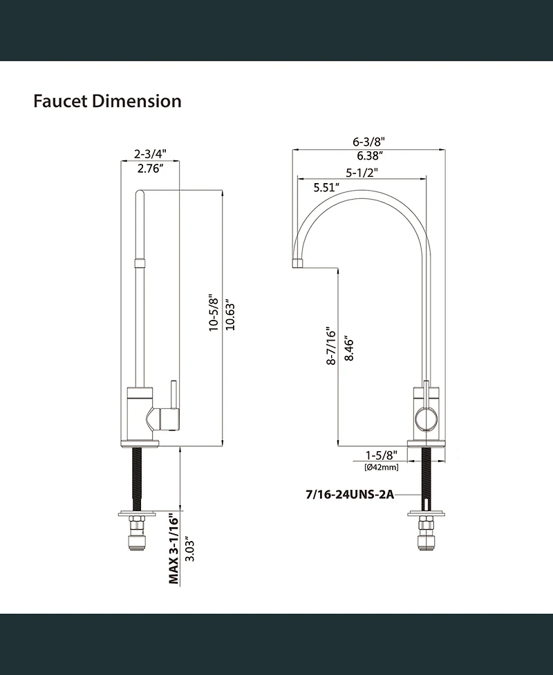 Busdays Kitchen Water Filter Faucet, Drinking Water Faucet