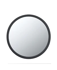 Busdays 20 Inch Circle Wall Mirror with Black Wooden Frame for Living Room Dining Room Foyer Bathroom Office