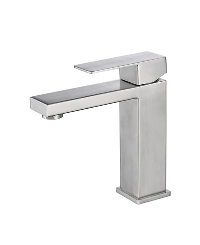 Busdays Single Handle Waterfall Spout Bathroom Faucet for Vanity Sink